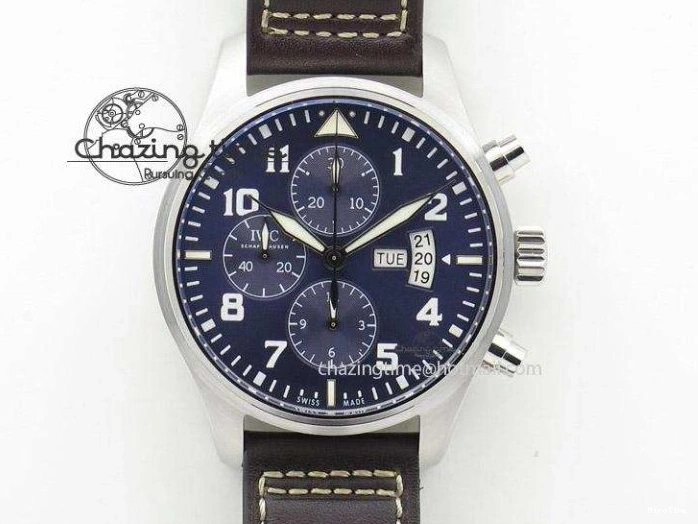 MIROTIME 0508 Pilot Chrono 377706 “Le Petit Prince” V6F Best Edition Blue Dial on Brown Leather Strap A Colorful 7387